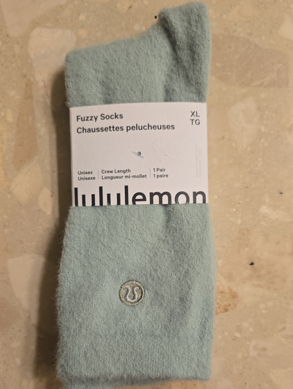 lululemon athletica Fuzzy Crew Socks in Light Mint